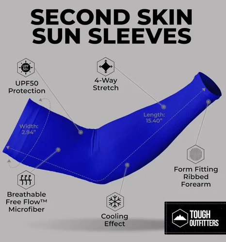 Miniatura 5 de Mangas de brazo de protección solar UV para hombres y mujeres, manga de enfriamiento de compresión deportiva UPF 50, base de cáncer de piel Bronce