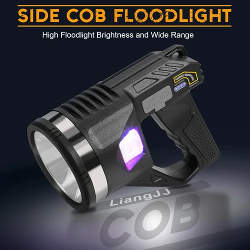 Miniatura 4 de Reflector 1000000 Lúmenes, 6 Modos Linterna Reflector LED Súper Brillante Recargable con Luz COB, Trípode Ajustable, 15000mAh 18Hrs IPX7 Reflectores