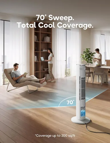 Miniatura 3 de Unidad de aire acondicionado portátil sin ventanas con control remoto, enfriador de aire evaporativo sin ventilación de 37 pulgadas, enfriador