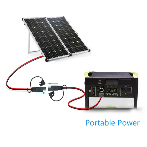 Miniatura 6 de Adaptador de conector SAE a XT60I-F, cable de 12 AWG, conector de panel solar SAE, con adaptador inverso para estación de energía portátil