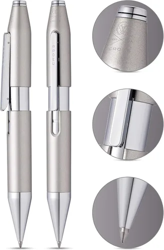 Miniatura 2 de Cross X Bolígrafo de tinta de gel recargable, citas cromadas, incluye embalaje minorista de marca, gris grafito Gris (Graphite Gray)