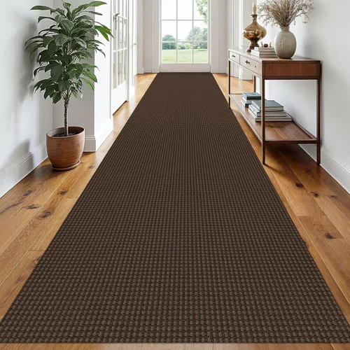 Miniatura 100 de EARTHALL Alfombra de pasillo 3x14 pies, alfombras lavables extra largas para pasillos, tejidas, antideslizante, alfombra trenzada para entrada