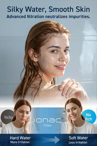 Miniatura 3 de Fabricado en Japón y tecnología innovadora: cabezal de ducha IONAC con filtro, ducha suavizante de agua, spa en casa, adecuado para atopia, cabezal