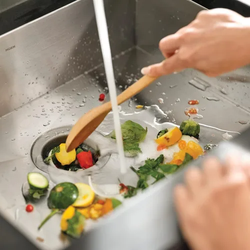 Miniatura 8 de Moen Lite Series PRO GXP33C - Triturador de basura compacto de alimentación continua para fregadero de cocina con cable de alimentación