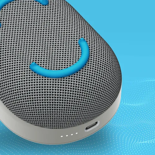 Miniatura 4 de Skullcandy Kilo - Altavoz Bluetooth inalámbrico - IPX7 Mini altavoz Bluetooth impermeable con batería de 24 horas, radiador pasivo de encendido Gris