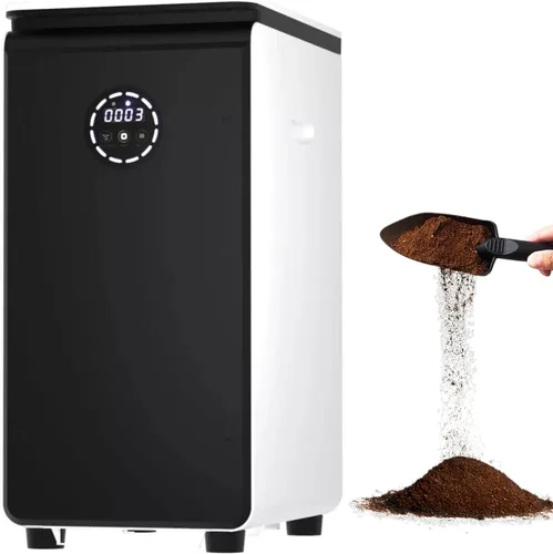 GEME - Compostador eléctrico inteligente de 19 litros para cocina, filtro sin necesidad de cambiar, compost real, no deshidratación tec, añade