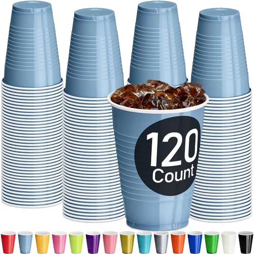 Miniatura 10 de DecorRack - Vasos desechables y reutilizables de 12 onzas para fiestas de cumpleaños, despedidas de soltera, campamentos, eventos en interiores y al