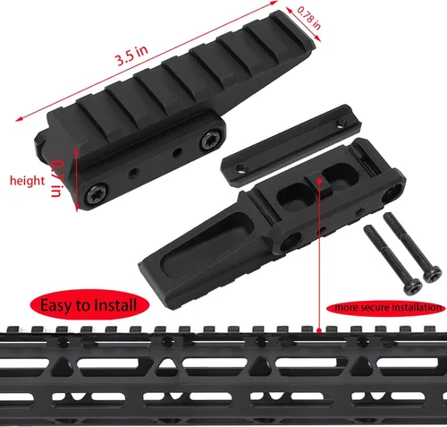 Miniatura 6 de Phoking Optic Riser Mount Picatinny Riser Fast Riser Red Dot Riser para Red Dot Sight Scope Optics