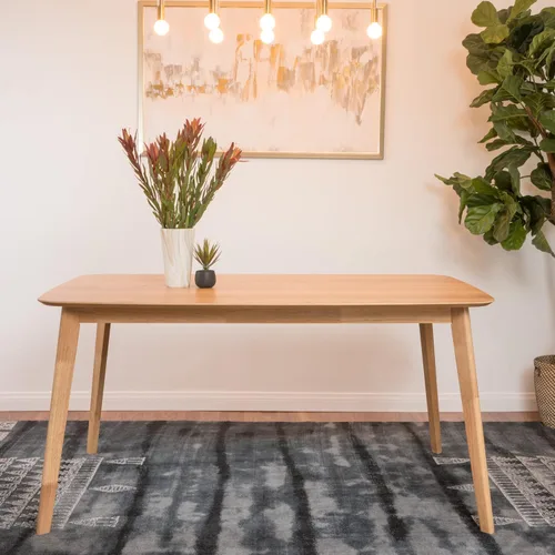 Miniatura 2 de Christopher Knight Home Mesa de comedor de madera Nyala, acabado de roble natural