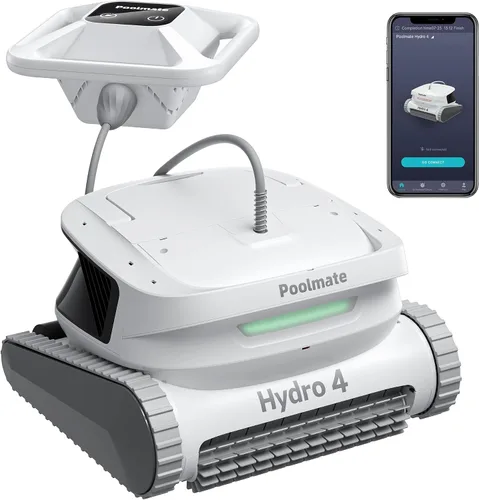 Miniatura 10 de Hydro 4SE - Limpiador robótico de piscina, aspiradora automática con cable con limpieza de pared y línea de flotación, filtro de carga superior