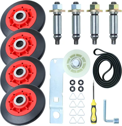 Miniatura 10 de [Upgraded] 4392067 Dryer Repair Kit with WPW10314173 Drum Roller 279640 Dryer Idler Pulley 661570v Belt WPW10359272 WPW10359271 Dryer Drum Shaft for