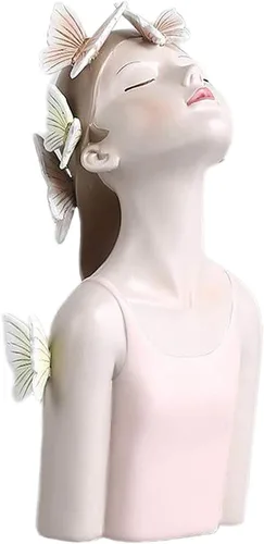 Figuras de resina para niña, estatua de niña, manualidades, estatua, escultura, modelo, accesorio de foto, adorno de escritorio para decoración de