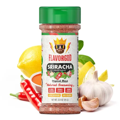 Miniatura 34 de Mezcla de Condimentos con Sabor a Queso de FlavorGod - Mezcla de Especias Premium Totalmente Natural y Saludable para Pollo, Verduras, Ensalada