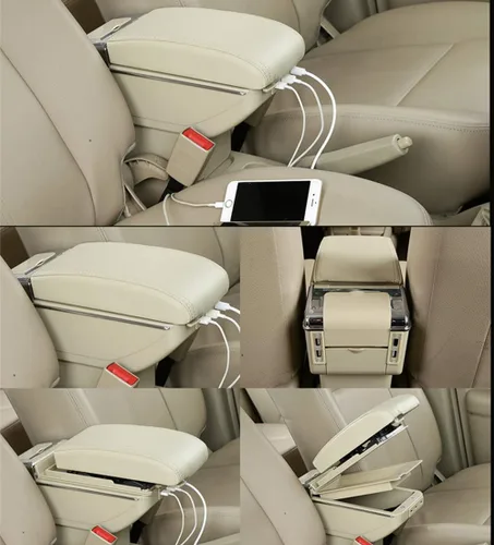 Miniatura 9 de Compatible con caja de reposabrazos de cuero para consola central de automóvil, SUZUKI SX4 2008 2009 2010 2011 2012 2013 2014 2015 2016 2017