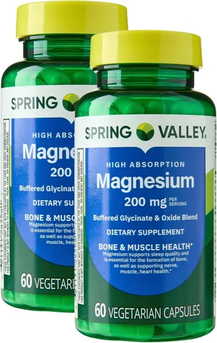 Miniatura 8 de KP+ Magnesio 200 mg Apoyo para dormir Salud ósea y muscular 60 cápsulas vegetarianas Paquete de 3