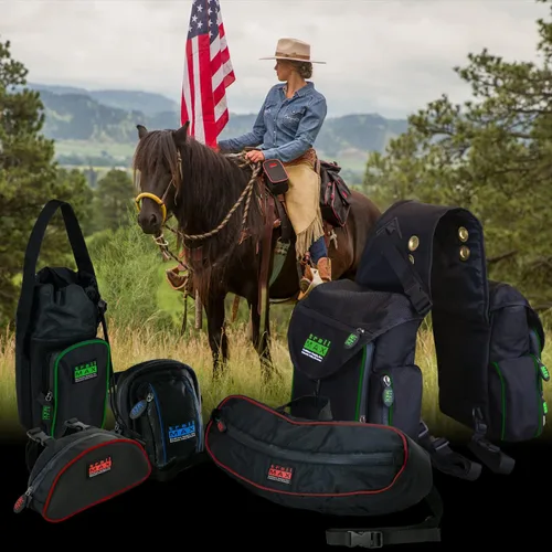 Miniatura 4 de TrailMax Serie 500 Bolsas de sillín aisladas y acolchadas para montar en senderos; bolsas acolchadas y aisladas para caballos; bolsas acolchadas
