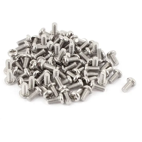 Miniatura 8 de uxcell Tornillos Phillips de cabeza cruzada de acero inoxidable 304 M2 x 0.118 in 60pcs