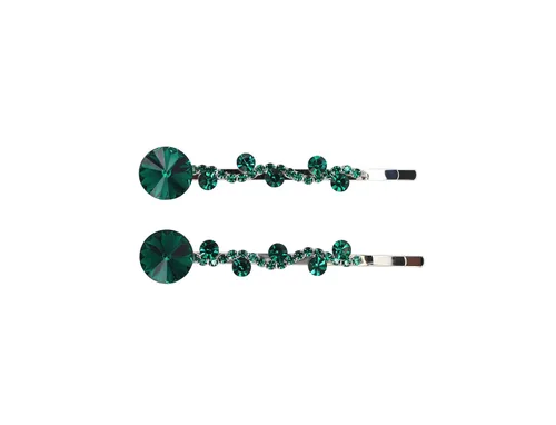 Miniatura 12 de Faship Un par de pinzas para el cabello AB con diamantes de imitación de alta calidad, 2 pines