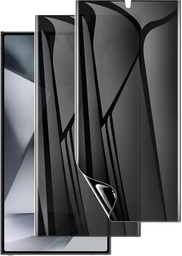 LYWHL Paquete de 2 protectores de pantalla de privacidad para Samsung Galaxy S24 Ultra, película de hidrogel flexible antiespía, táctil sensible y