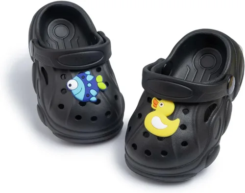 Zoolar Bonitos zuecos de jardín para niños y niñas, zapatos de verano ligeros para exteriores, sandalias para niños y niñas, zapatos de playa y