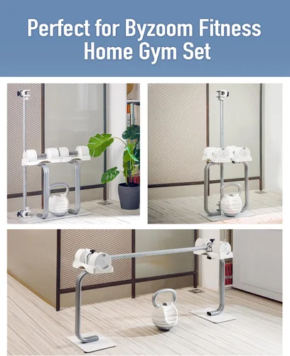 Miniatura 2 de BYZOOM FITNESS Pure Series Adjustable Dumbbell Stand Rack Holder for 12.5, 25, 27.5LB Adjustable Dumbbells, Weight Training Fitness Exercise for