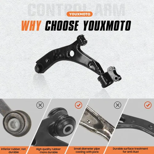 Miniatura 3 de Brazos de control de suspensión delantera inferior para el lado del conductor del pasajero para Mazda 3 2004-2009, apto para Mazda 5 2006-2017