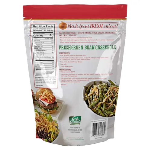 Miniatura 2 de Cebollas frescas gourmet crocantes de Fresh Gourmet 24 onzas Bajo en carbohidratos Snack crujiente y aderezo para ensaladas
