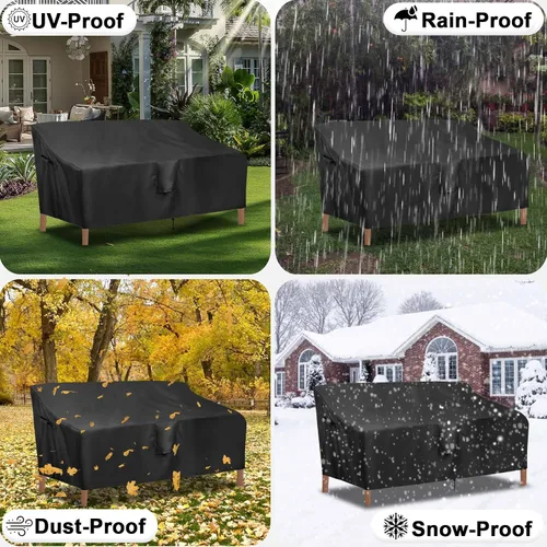 Miniatura 7 de OutdoorLines Funda Impermeable para Patio de Sofá de 3 Plazas para Exteriores - Fundas de Muebles de Patio Resistentes a los Rayos UV Resistentes a