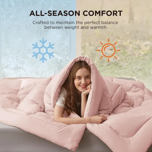 Miniatura 72 de Bedsure Relleno de edredón – Edredones acolchados tamaño King, edredón para todas las estaciones, ropa de cama alternativa de plumón suave, con 8