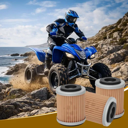 Miniatura 6 de KN142 - Filtro de aceite compatible con Yamaha YFM350 YFP350 YFM350X Warrior YFM350FW YFM400 Big Bear Wolverine YZ426F YZ250 YZ400F Reemplazar HF142