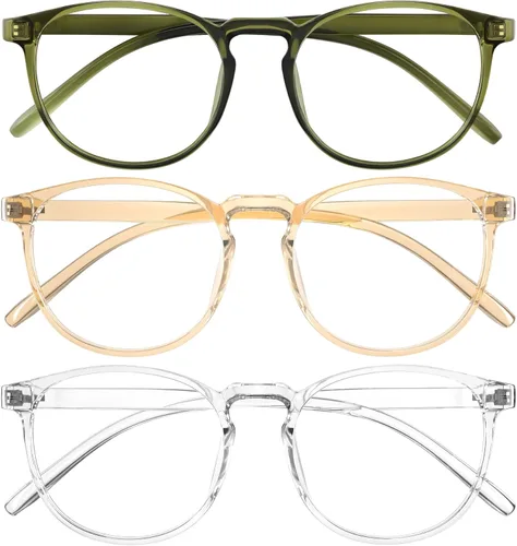 Miniatura 8 de Gafas de luz azul para mujeres y hombres, antifatiga ocular, gafas de bloqueo de luz azul, gafas ligeras retro