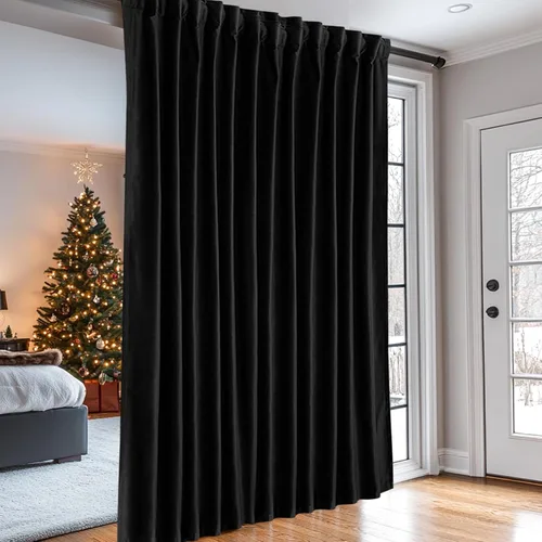 Miniatura 14 de Dreaming Casa Cortinas de terciopelo para oscurecer la sala de estar, con aislamiento térmico, bolsillo para barra, pestaña trasera, cortina de Camel