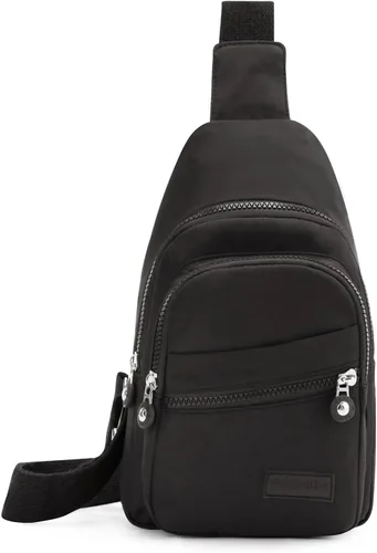 Miniatura 2 de EVANCARY - Mochila pequeña tipo bandolera para mujeres y hombres, mochila de pecho tipo bandolera para viajes, senderismo y actividades al aire
