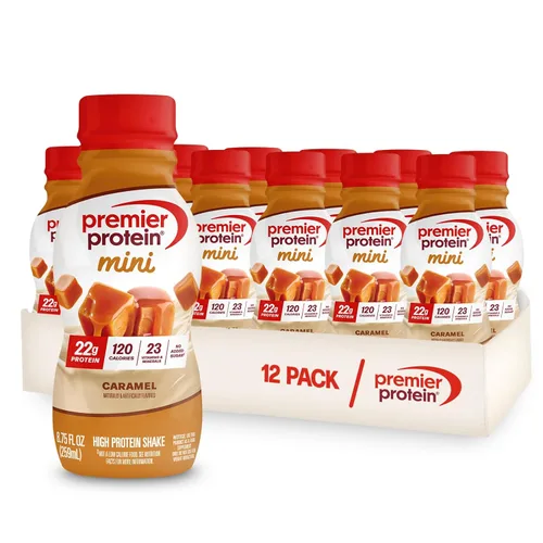 Miniatura 9 de Premier Protein Shake MINIs, vainilla, 0.78 oz de proteína, 120 calorías, sin azúcar añadida, 8.75 onzas líquidas, paquete de 12