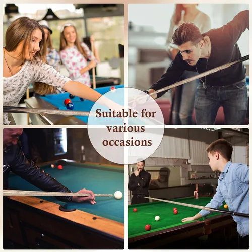 Miniatura 9 de Kmise 57 inch Pool Cue, 19oz Cue Stick with 9.5mm Professional Tip, Handcraft, Made of Chacate Preto Wood, Bar or House Use for Men or Women, Pool