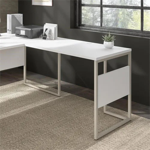 Miniatura 2 de Bush Business Furniture Hybrid 42 W x 24D Escritorio Return/Bridge en blanco