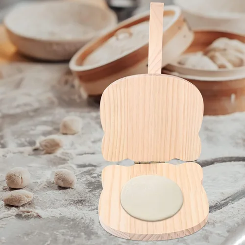 Miniatura 9 de Yardwe Máquina para hacer bolas de masa de madera, rodillo de bola de masa, herramienta de prensado de bolas de masa Roti, prensa de pastelería