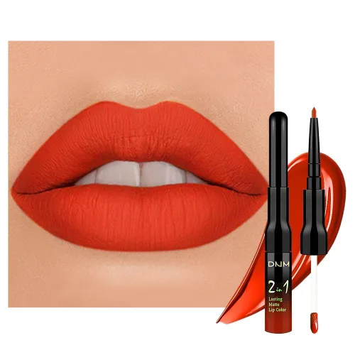 Miniatura 39 de evpct 3 Piezas Delineador de Labios Mate Ciruela Oscuro Morado Rosa Rojo Oscuro y Juegos de Lápiz Labial Líquido para Mujeres de Larga Duración