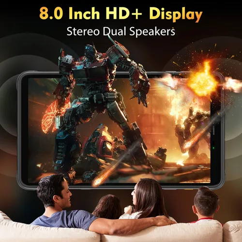 Miniatura 6 de Ulefone Armor Pad Pro Rugged Tablet, Octa Core 16 GB + 128 GB, 48 MP + 32 MP, 7650 mAh, tableta impermeable IP69K de 8 pulgadas, Android 13