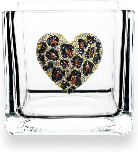 Miniatura 4 de THE QUEENS' JEWELS Aurora Borealis - Jarrón portavelas de 4 x 4 pulgadas, regalo único para mujeres, cumpleaños, lindo, divertido, cóctel, reina