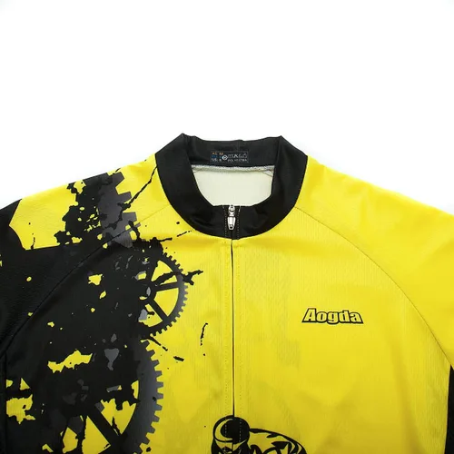 Miniatura 3 de Aogda Cycling Jersey Camisetas de ciclismo para hombre, ropa de manga corta para bicicleta