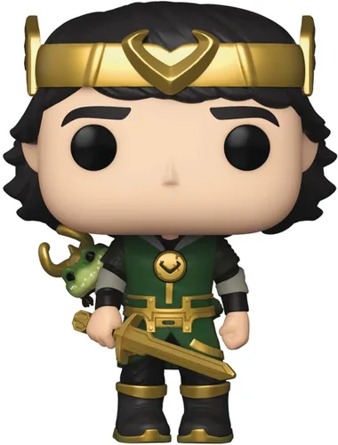 Miniatura 6 de POP Marvel: Loki - Kid Loki con cocodrilo Loki Pop! Figura de vinilo (empaquetado con funda protectora compatible con POP Box), multicolor, 3.75