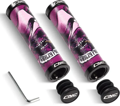 Miniatura 8 de CHOOEE Manillar de bicicleta de montaña con abrazadera de doble bloqueo, manillar de ciclismo antideslizante de goma MTB Grips,0.866 in Bicicletas