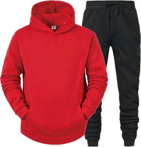 Miniatura 2 de EELHOE Mens Hoodie Set Long Sleeve Novelty Lightweight Hoodies and Pants Breathable Graphic Loose Fit Pullover