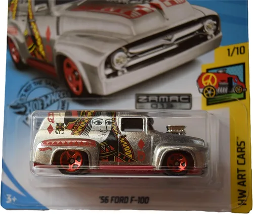 Miniatura 2 de Hot Wheels Art Cars 1/10 Zamac '56 Ford F 100 187/250 [Tarjeta del mes 2019]