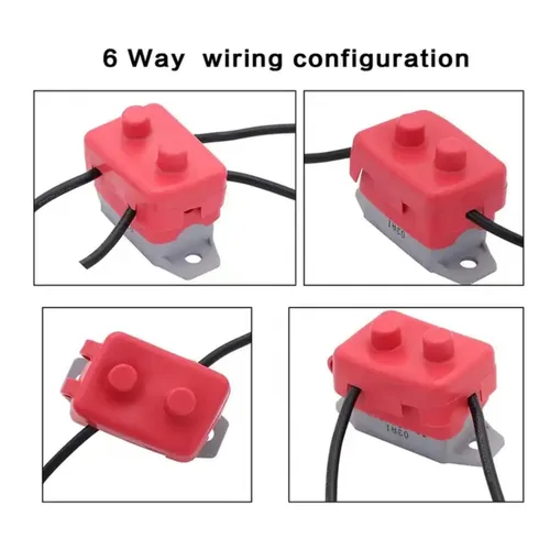 Miniatura 4 de Disyuntor de reinicio automático de 10A 12V-24V con perno de tapa para cargadores de batería, camiones, motores de automóvil y más (4 unidades)