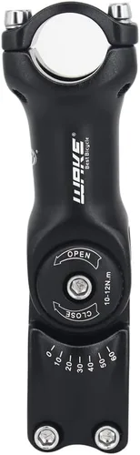 Miniatura 9 de CYSKY Vástago de bicicleta ajustable 31.8 25.4 3.543 in/4.331 in/5.118 in 0-60 grados ajustable MTB vástago de bicicleta elevador para bicicleta