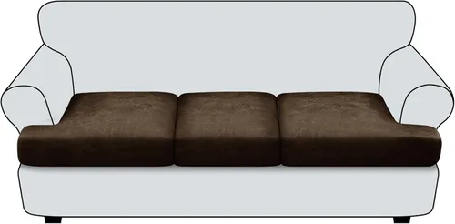 Miniatura 127 de Funda de cojín para sofá con aspecto de cuero, 1 unidad, elástica, para sala de estar, funda de cojín individual para sofá, protector de asiento