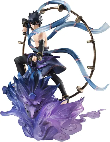 Miniatura 6 de MegaHouse Naruto Shippuden Sasuke Uchiha Raijin GEM Series Remix Figura de estatua