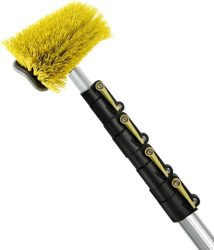 Miniatura 7 de DOCA - Cepillo de limpieza para poste de extensión de mango largo, escoba al aire libre y cepillo para fregar para suelo de casa, cubierta, patio